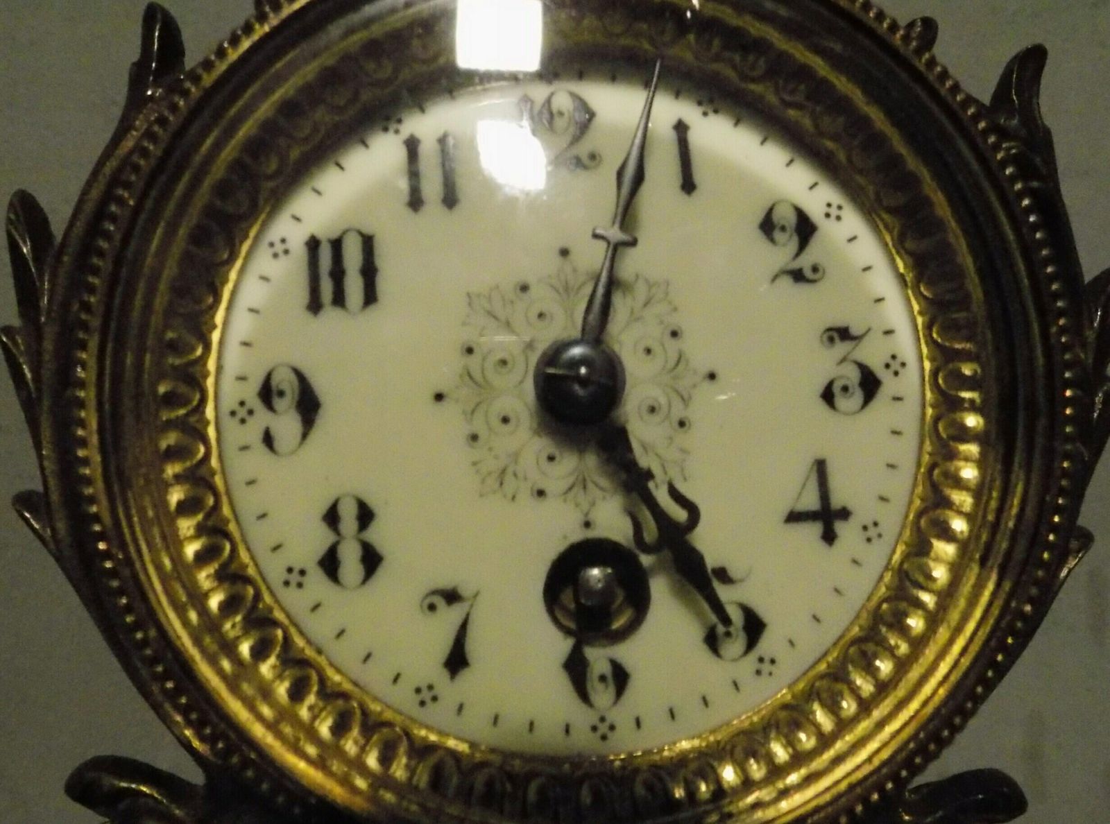 Antique Louis XVI French Set Of Bronze And Marble Clock & Candelabra photo Home Decor