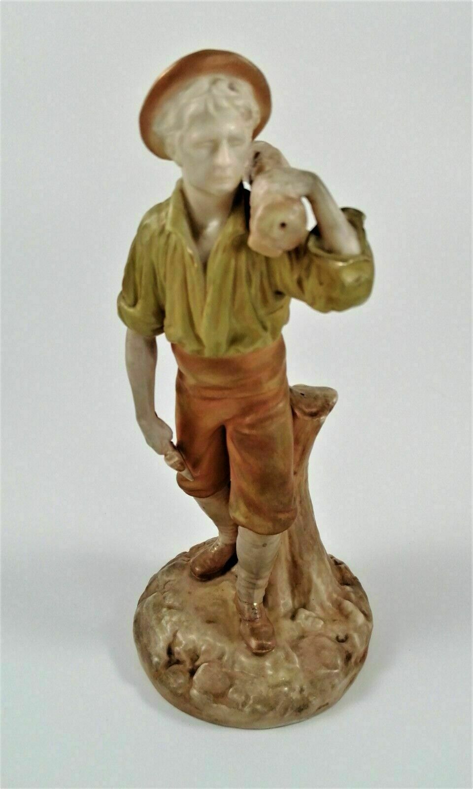 photo furniture Antique Royal Worcester Figurines Of Woodsman And His Wife,James Hadley