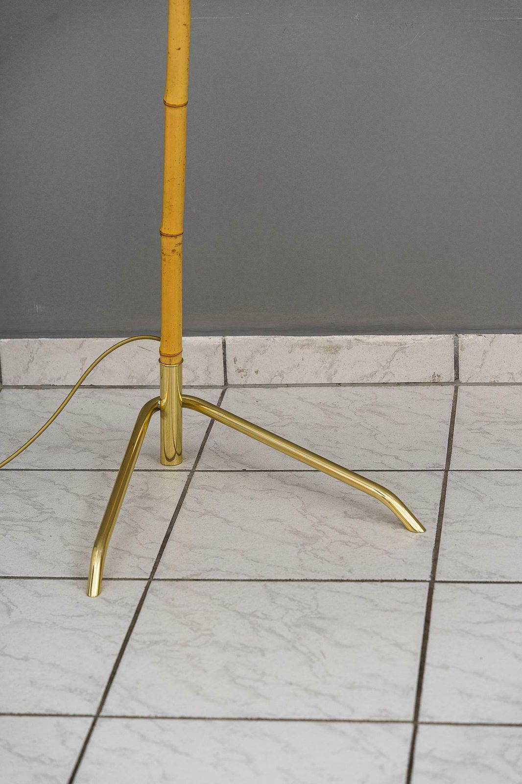 photo for sale Two Rupert Nikoll Floor Lamps Vienna Around 1950s