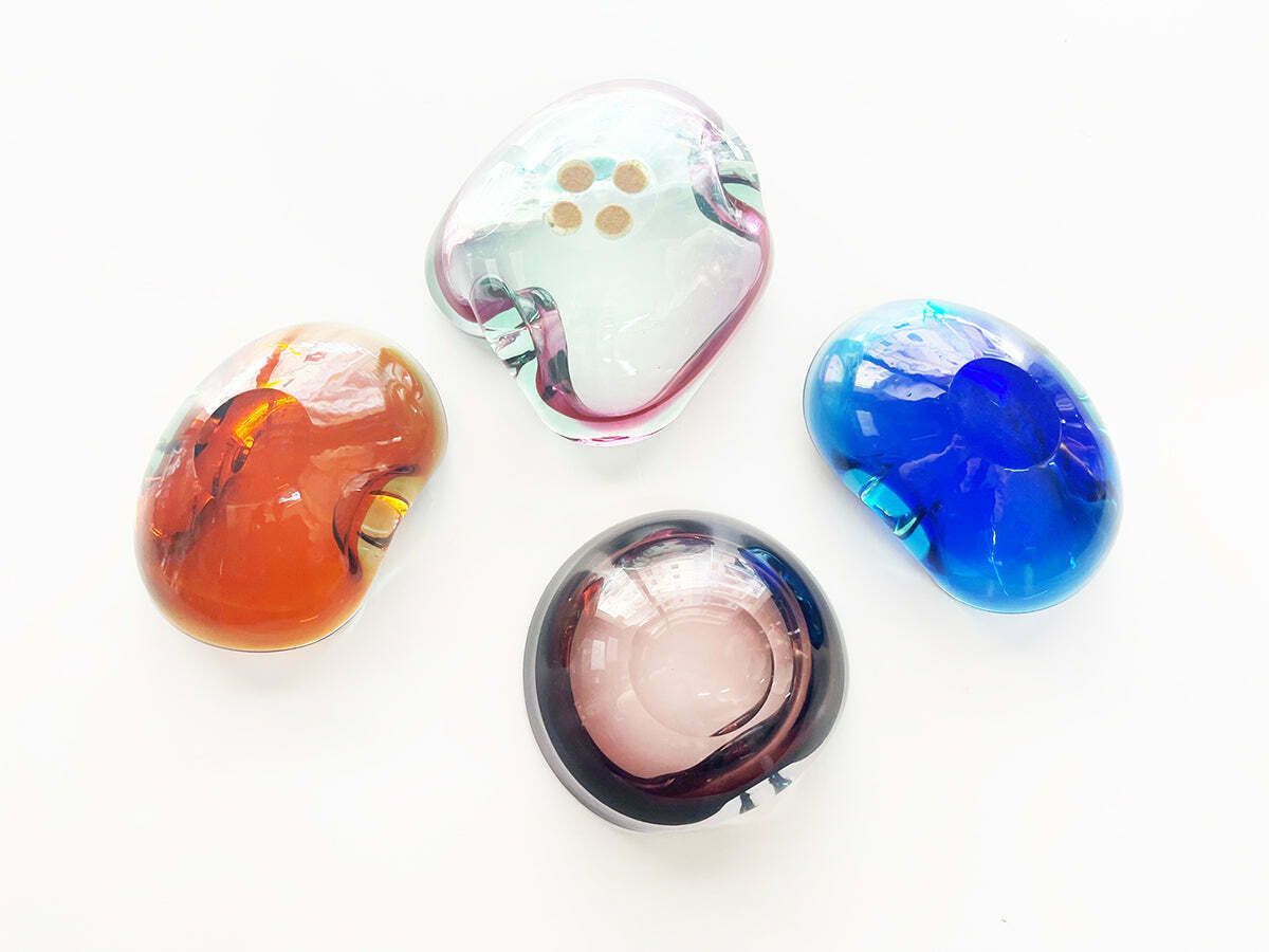 Lot Of Ashtrays Murano Venice 1970 N. 4  Art photo for sale