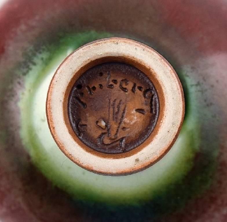 Berndt Friberg Studio Pottery Vase, Modern Swedish Design photo for sale