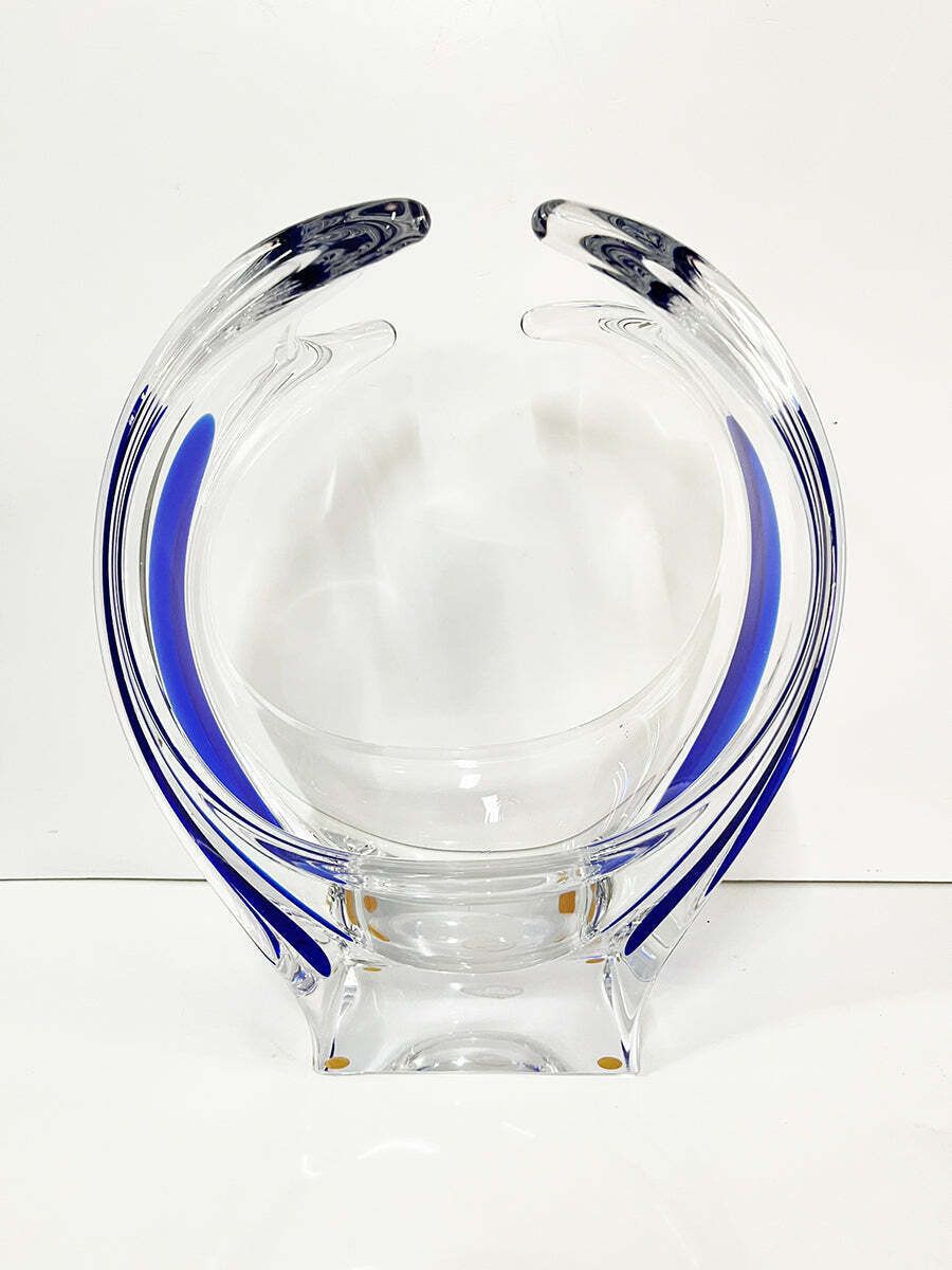 Bohemia Vase Sculpture Blue '900  Art