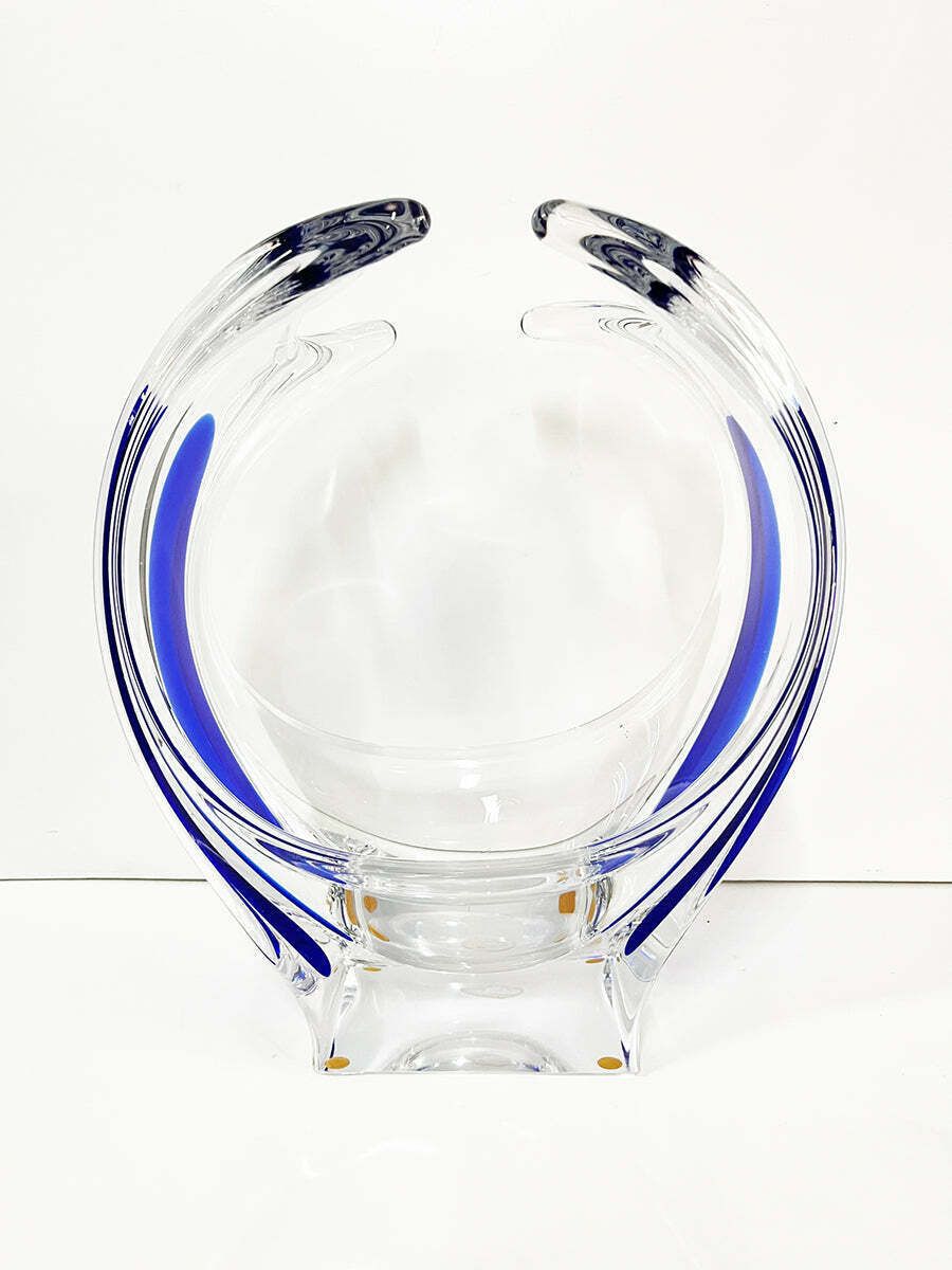 Bohemia Vase Sculpture Blue '900  Art photo for sale