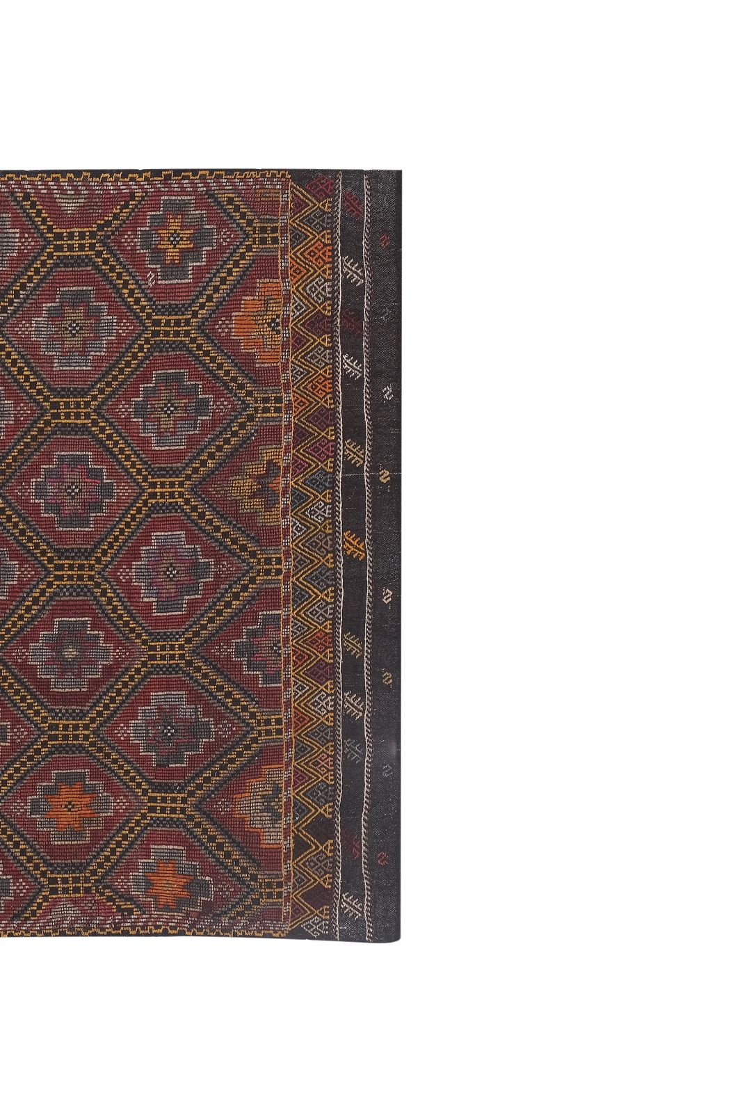 1960s Hand Woven Flat Weave Kilim Rug 6'4'' X 8' photo furniture
