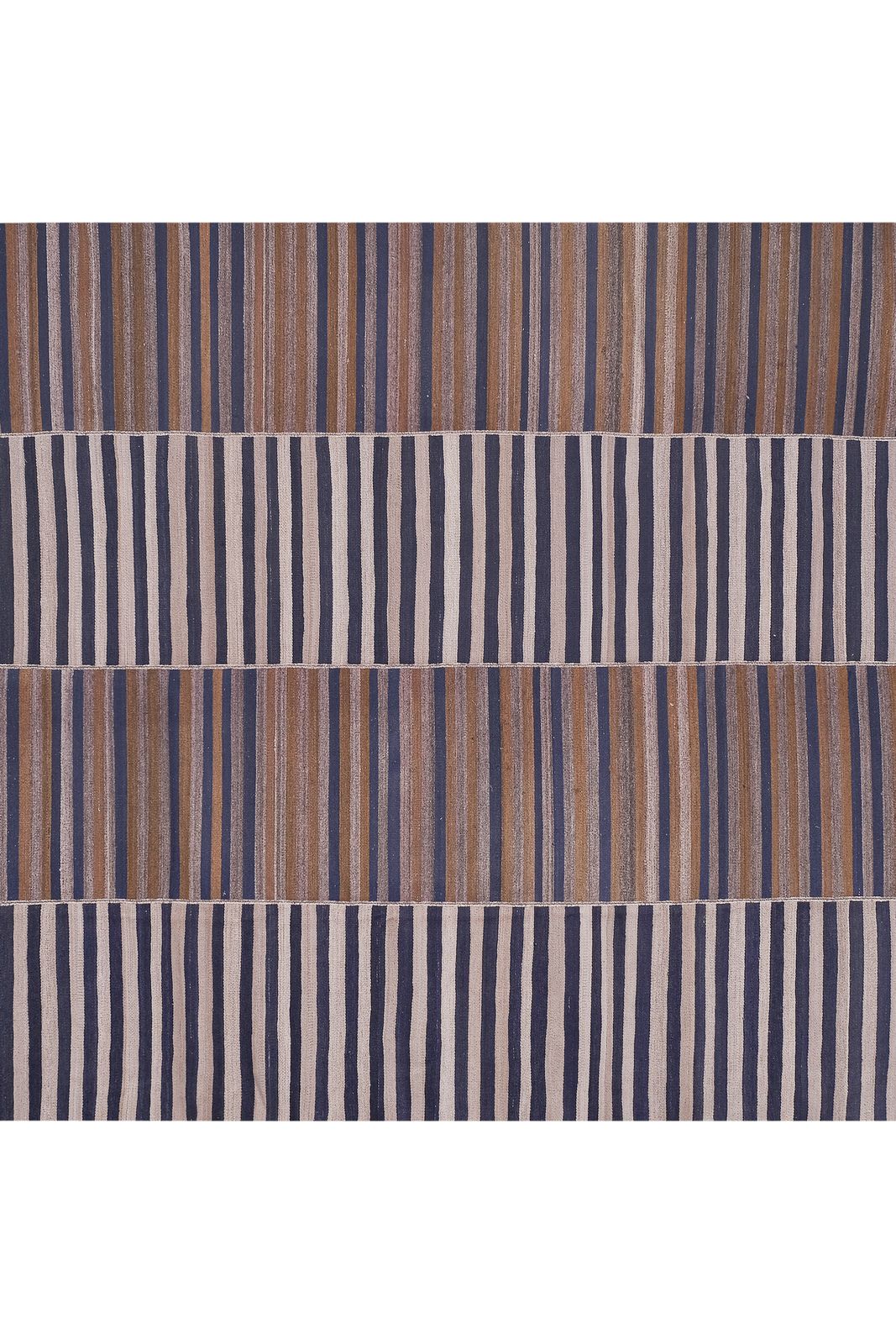 Vintage Oversize Striped Turkish Kilim Rug 8'11'' X 10'9'' photo vintage