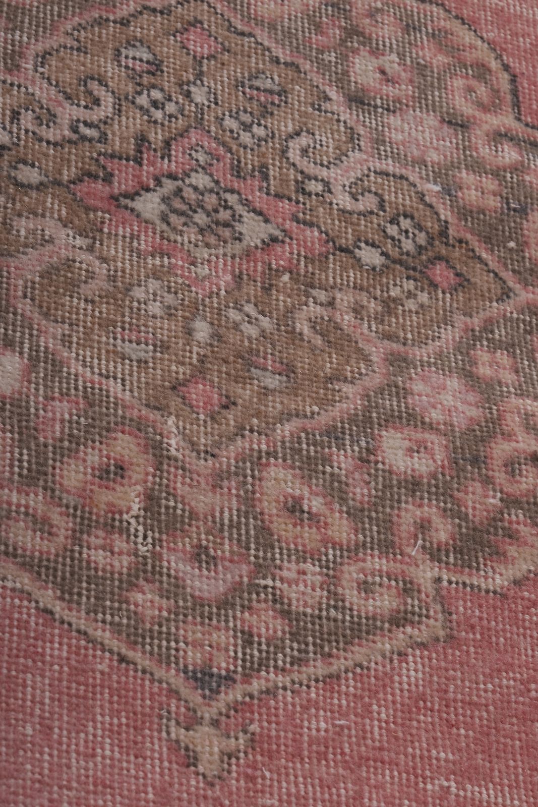 Textiles Vintage Turkish Oushak Runner With Eclectic Mediterranean Style Long Runner photo