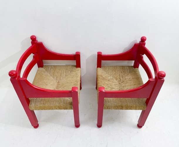 Mid Century Modern Pair Of Armchairs In The Style Of Vico Magistretti  Italy photo for sale