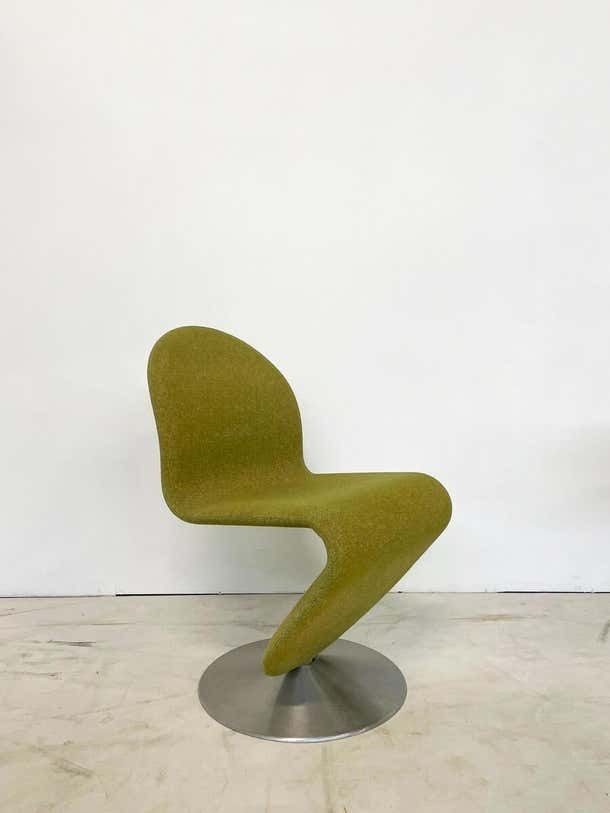 photo for sale Mid Century Modern System 123 Chair By Verner Panton Denmark 1973