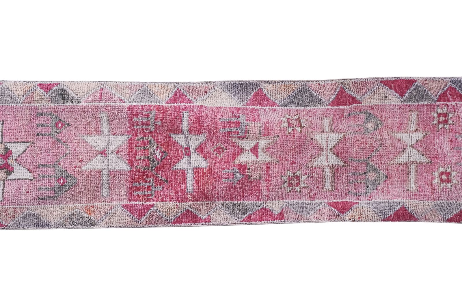 Turkish Tribal Hand Knotted Runner Rug photo 700.0
