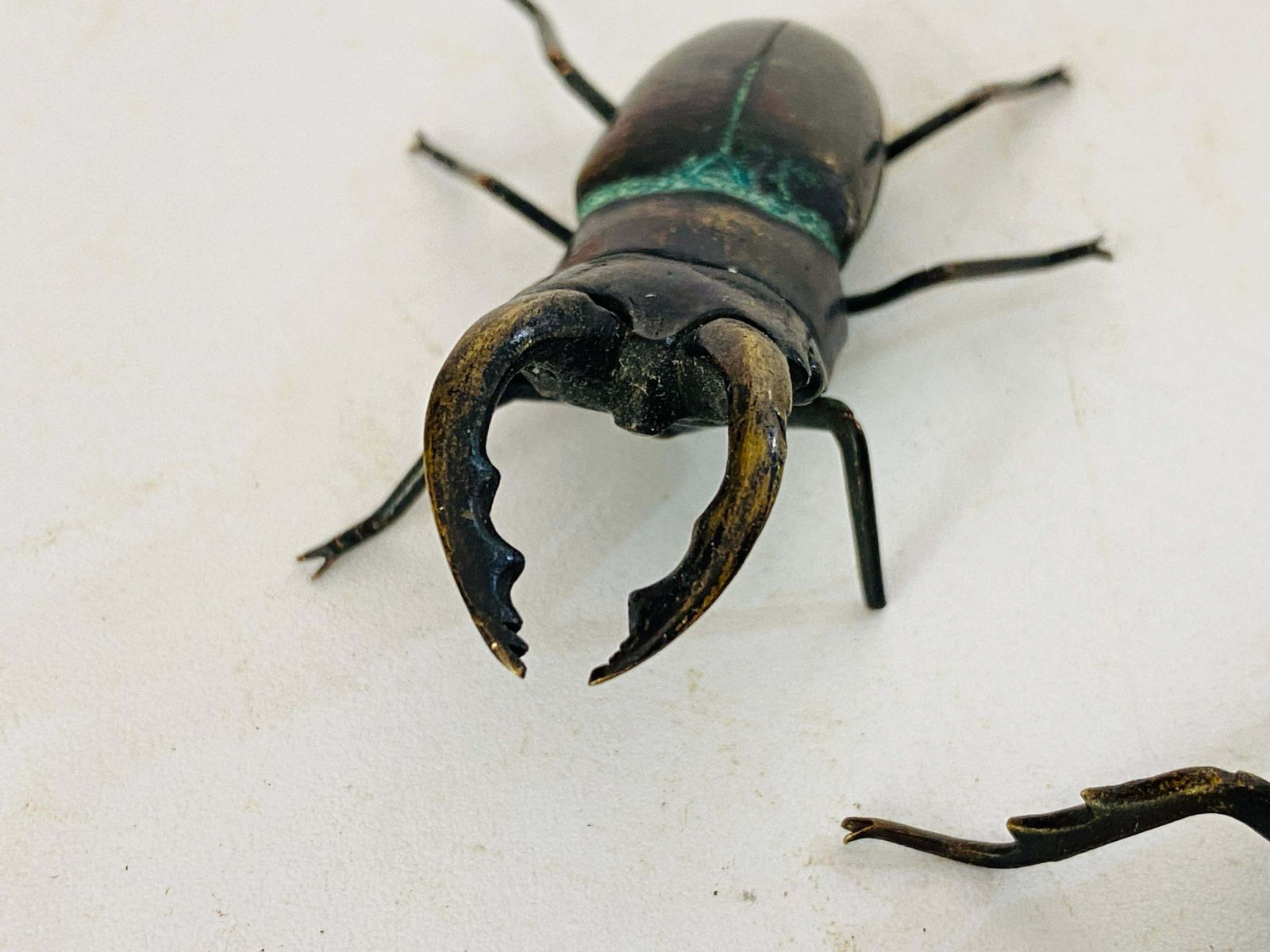 Antique Vienna Bronze Sculpture Of Beetles In Bergman Style Austria Set Of 2 photo Art