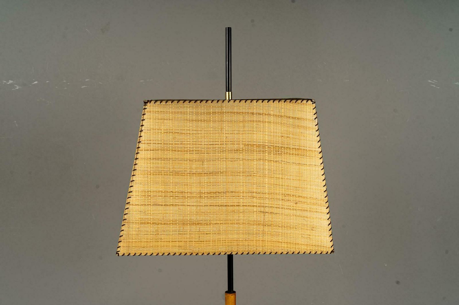 Rare J.T.Kalmar Floor Lamp With Original Shade Vienna Around 1950s photo furniture