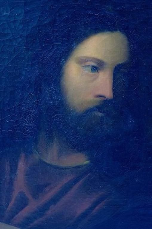 Unknown Artist, 19th Century Oil On Canvas, Biblical Motif After Titian photo Art