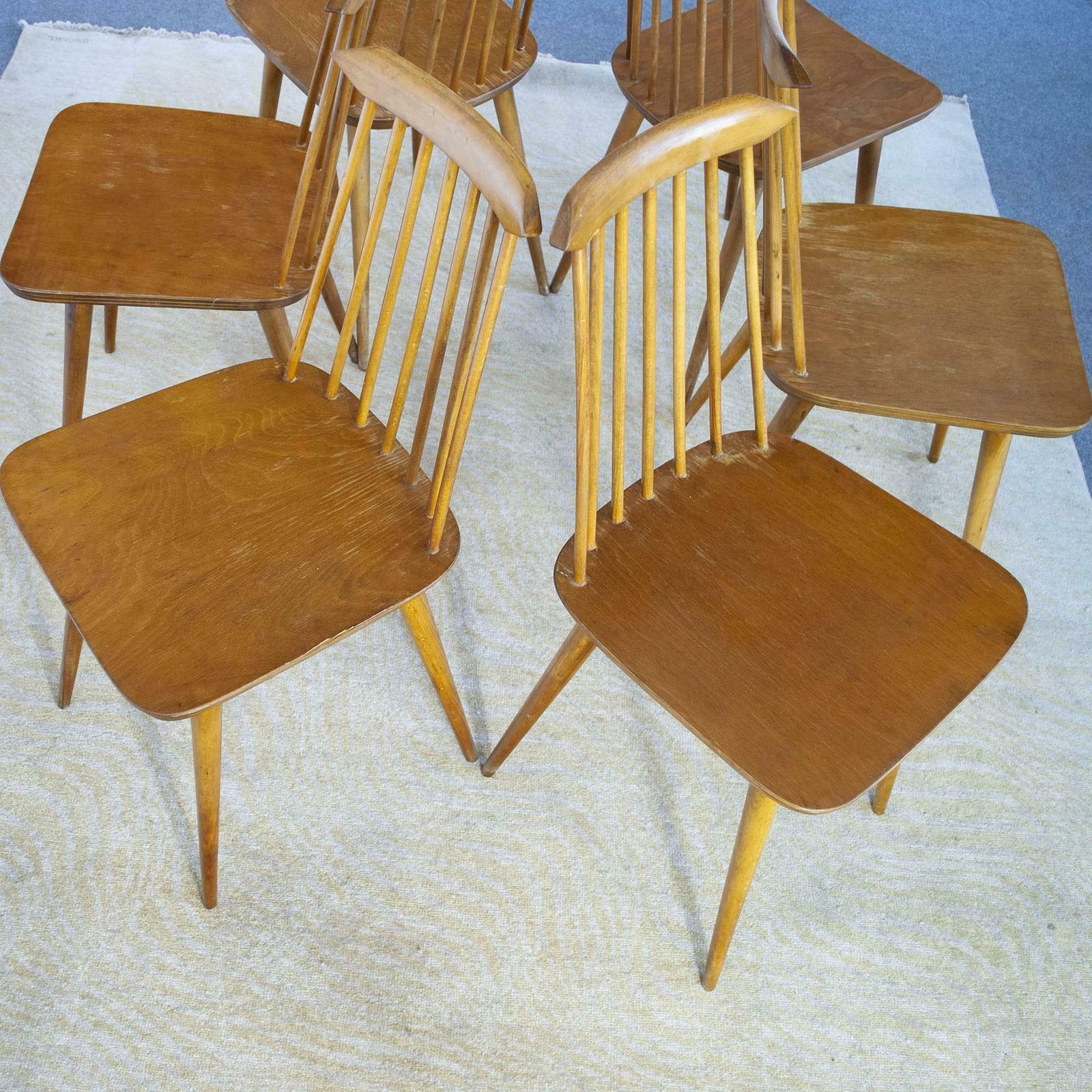 Folke Pålsson Set Of Six Chairs In The Style From The Sixties photo furniture