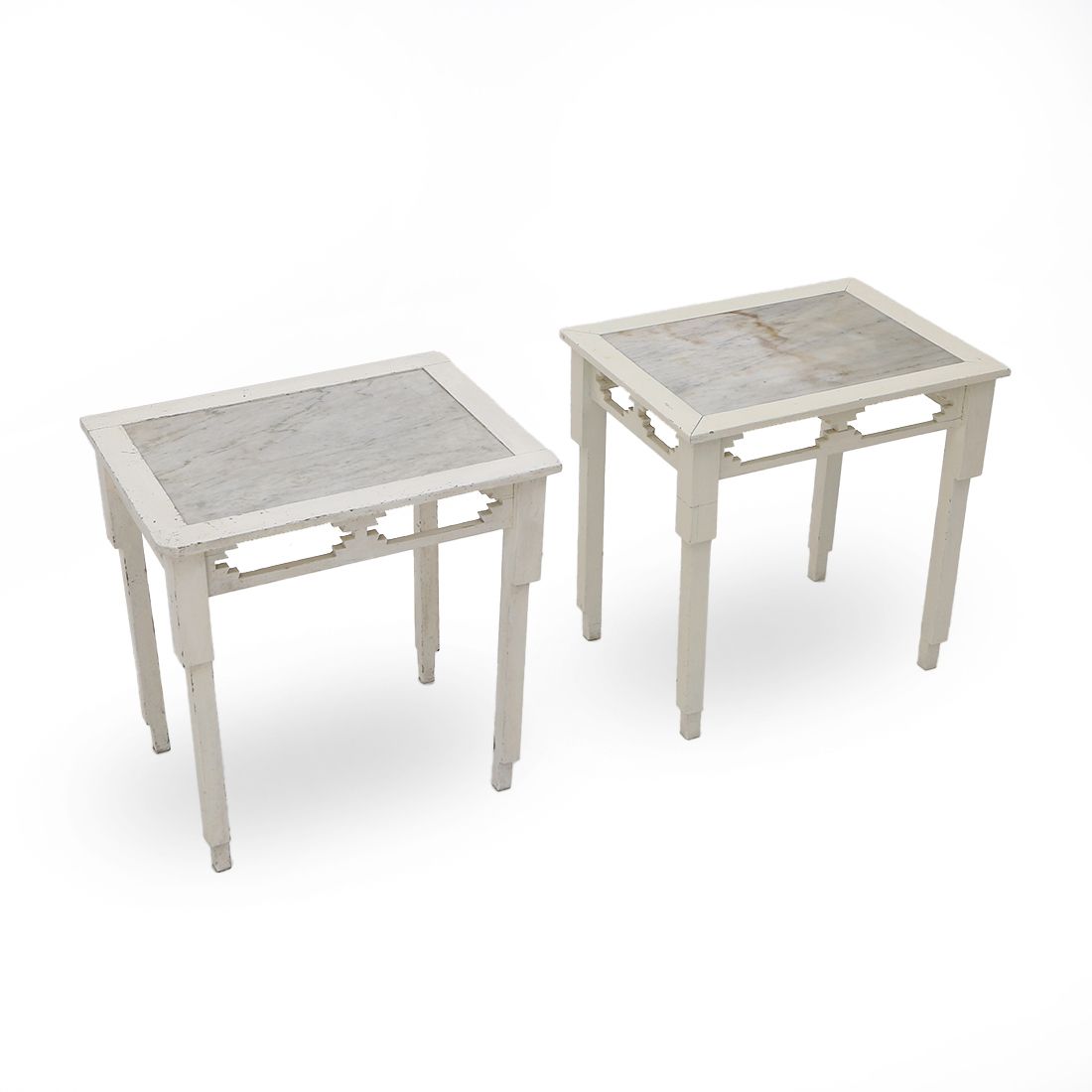 photo furniture Console With Marble Top, 1930s