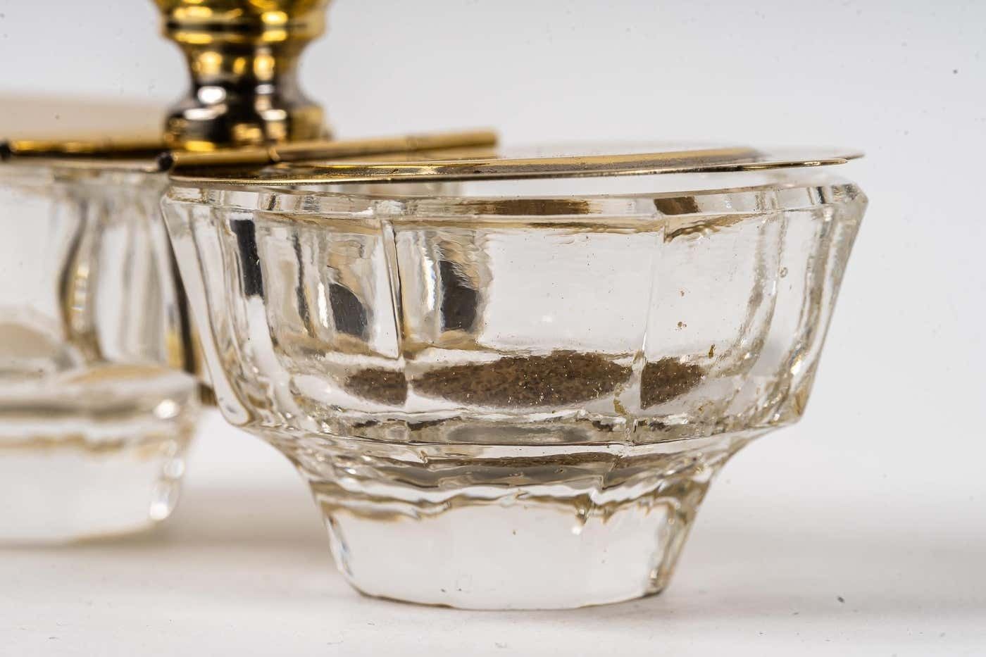 photo buy Art Deco Salt And Pepper Cellars With Toothpick Holder Around 1920s