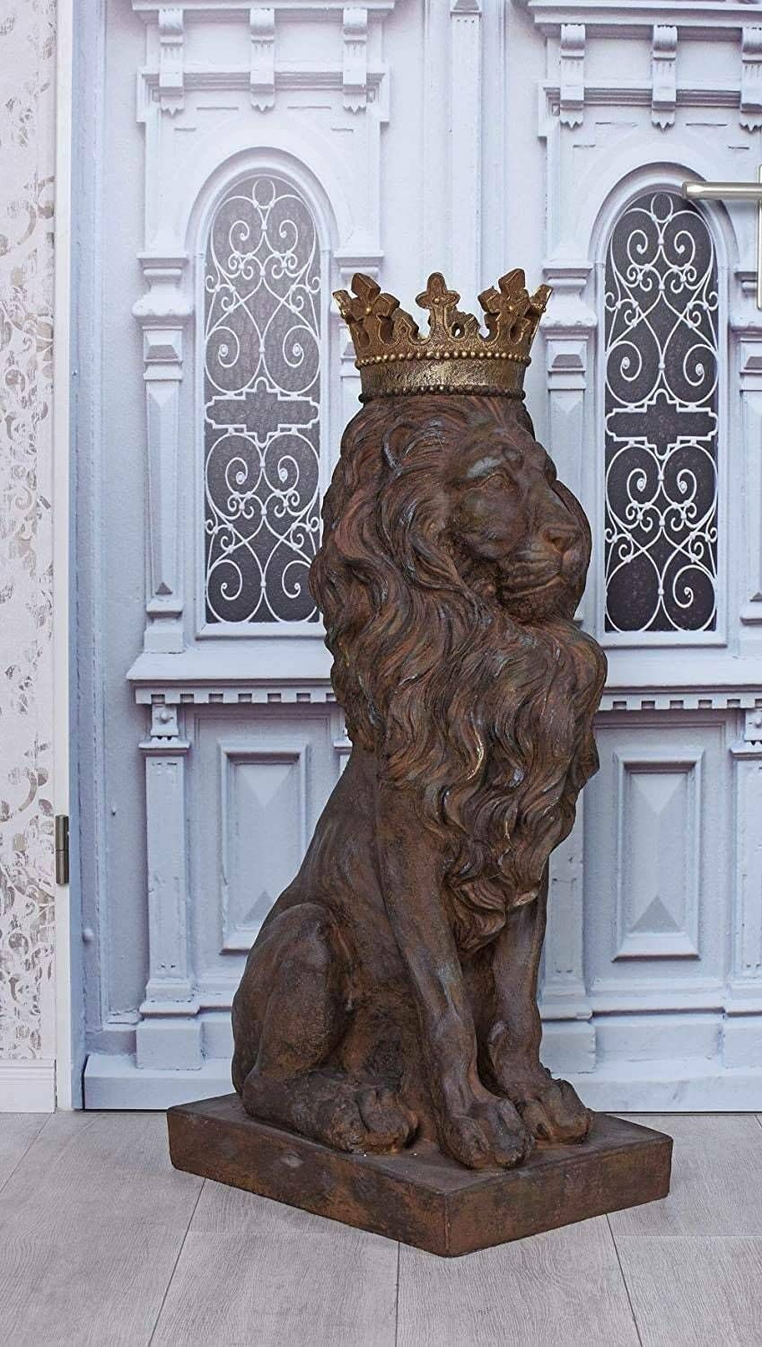 Xxl Park Sculpture Lion Antique Lion Statue Garden Sculpture Garden Figure Lion Figure