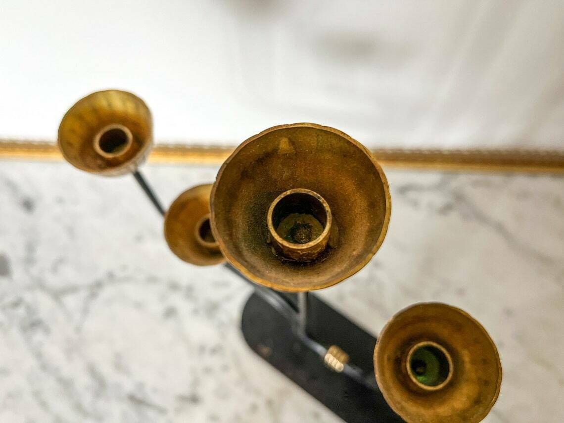 Candlestick By Swedish Modernist Designer Gunnar Ander For Ystad Metall photo vinterior