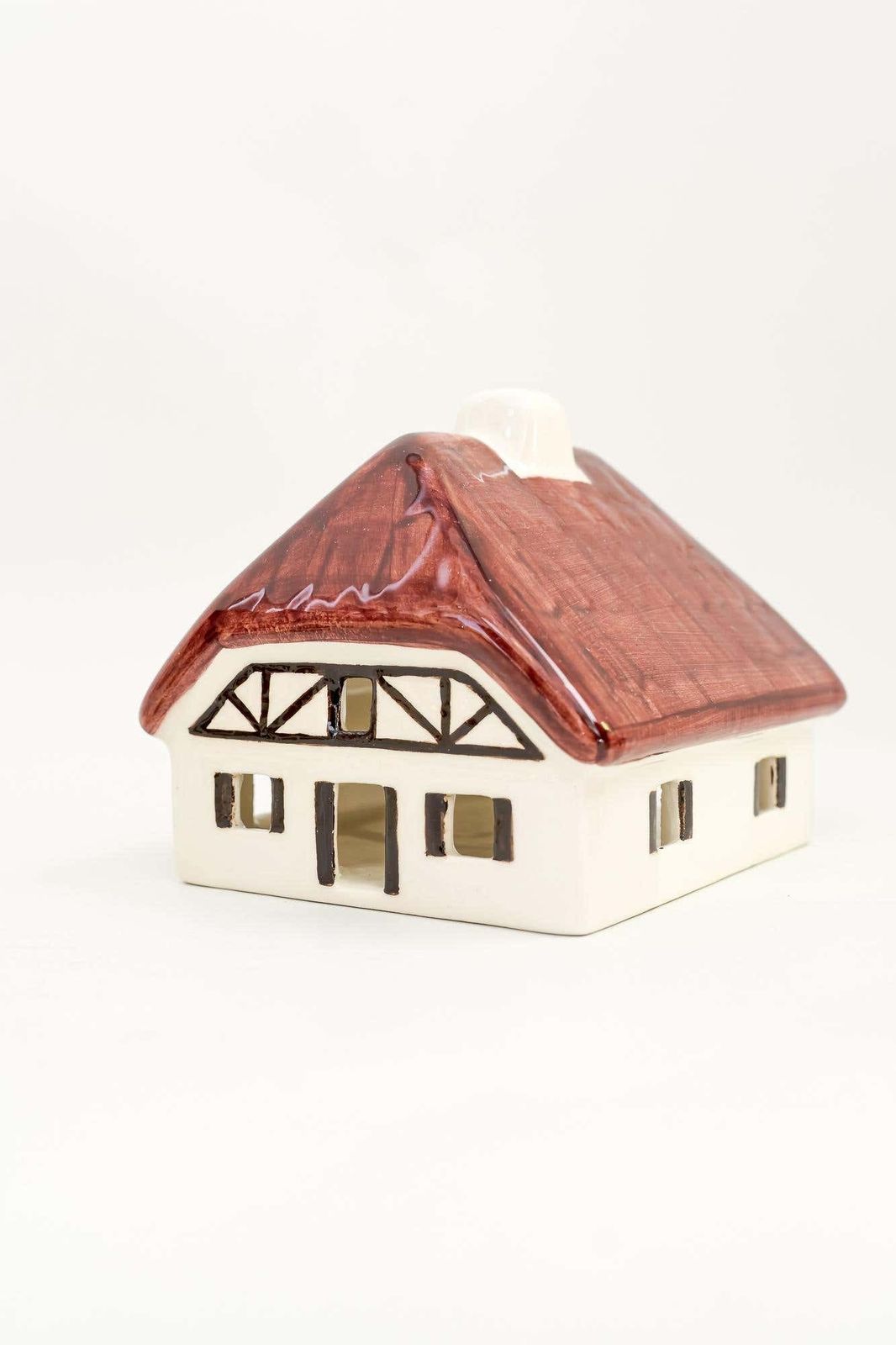photo for sale Christmas Ceramic Houses For Candle Light Deco In Shape Of A Village Around 1970