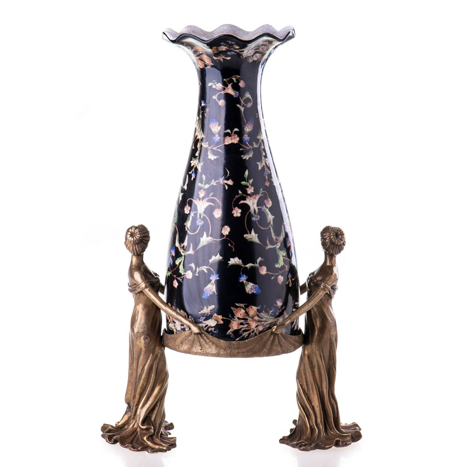 Antique Still Porcelain Myth Bronze Art Nouveau Vase photo furniture