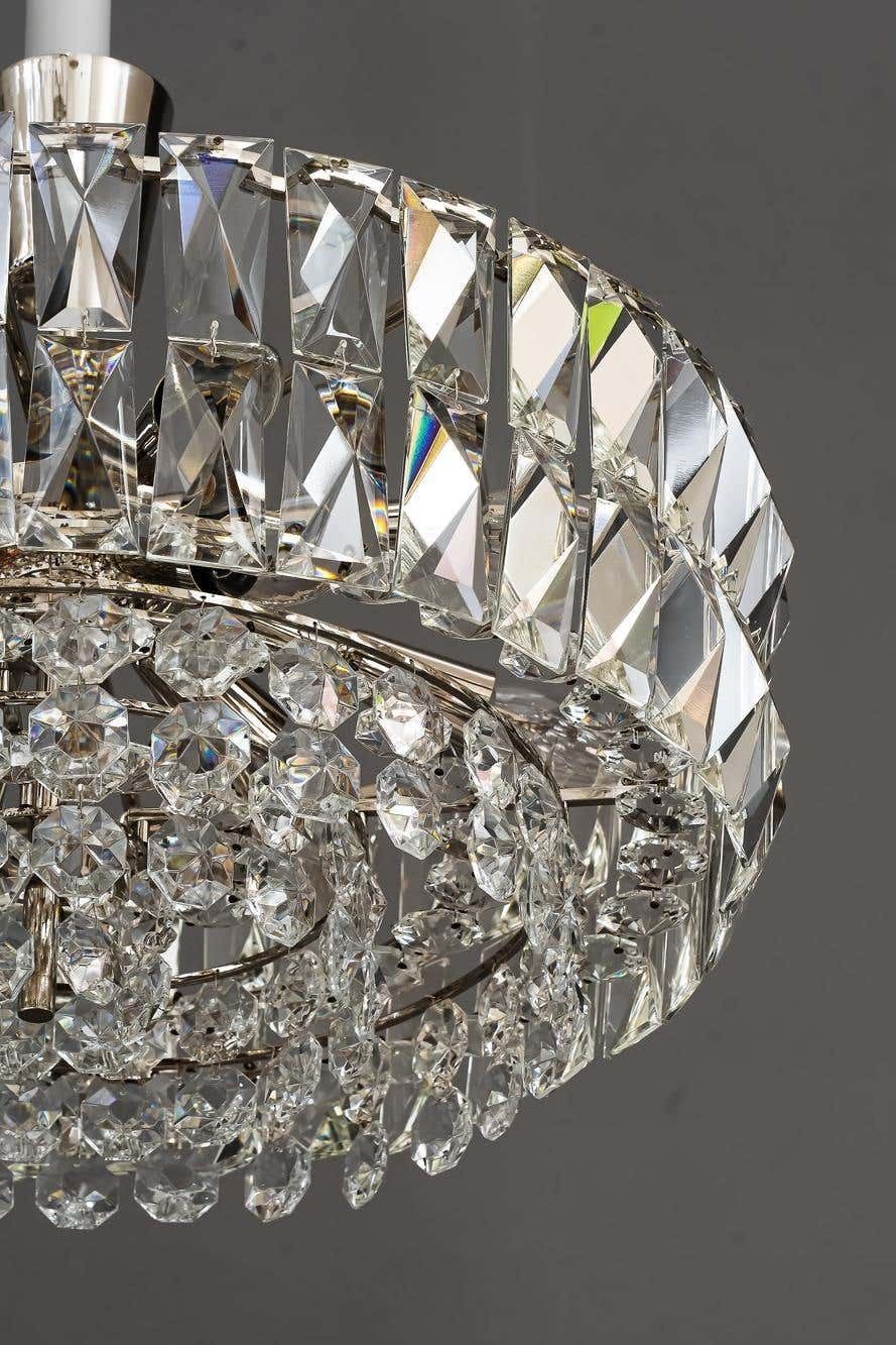 Bakalowits Nickel Crystal Chandelier, Circa 1950s, ''We Have A Second One'' photo furniture