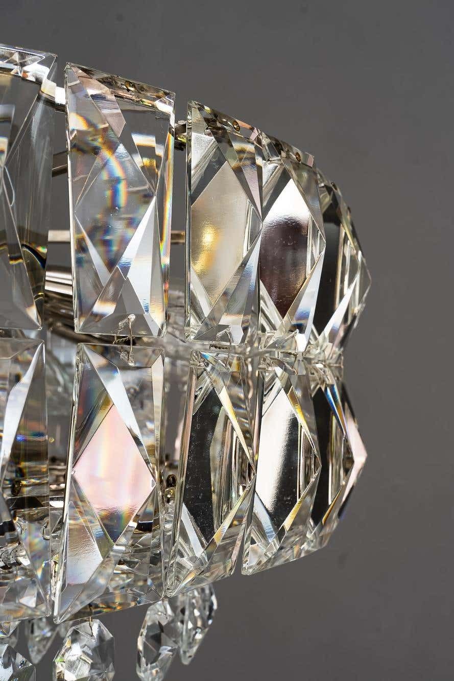 Bakalowits Nickel Crystal Chandelier, Circa 1950s, ''We Have A Second One'' photo vintage