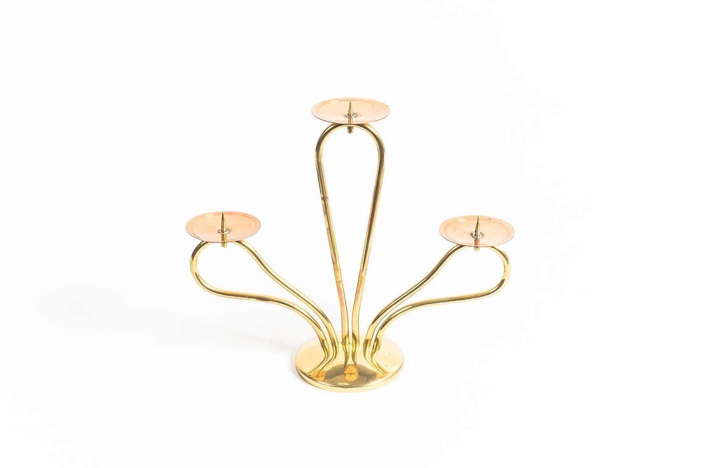 Candle Holder Vienna Brass And Copper Combination Around 1960s photo furniture