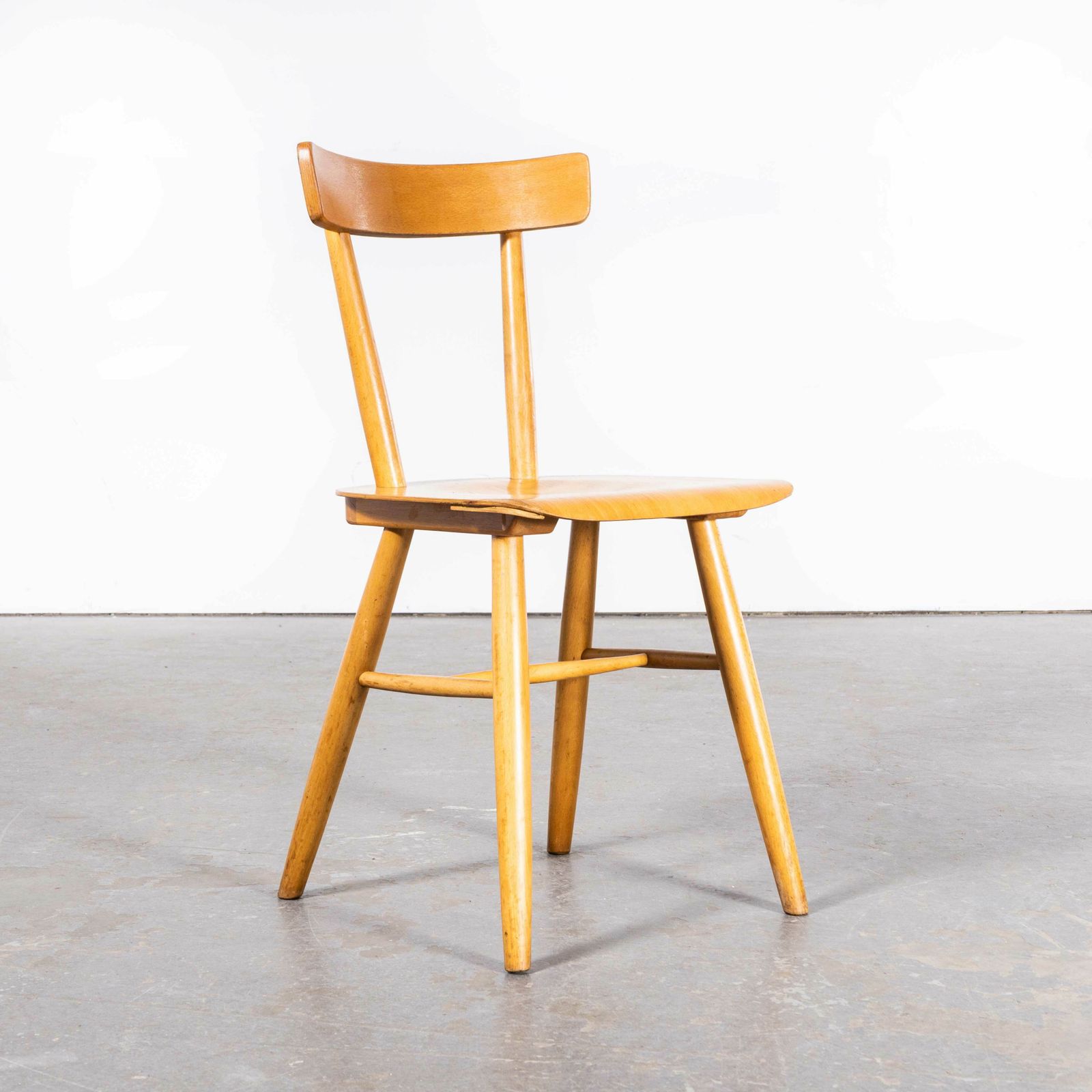 1960’s Beech Wood Dining Chair By Ton – Set Of Eight photo Furniture