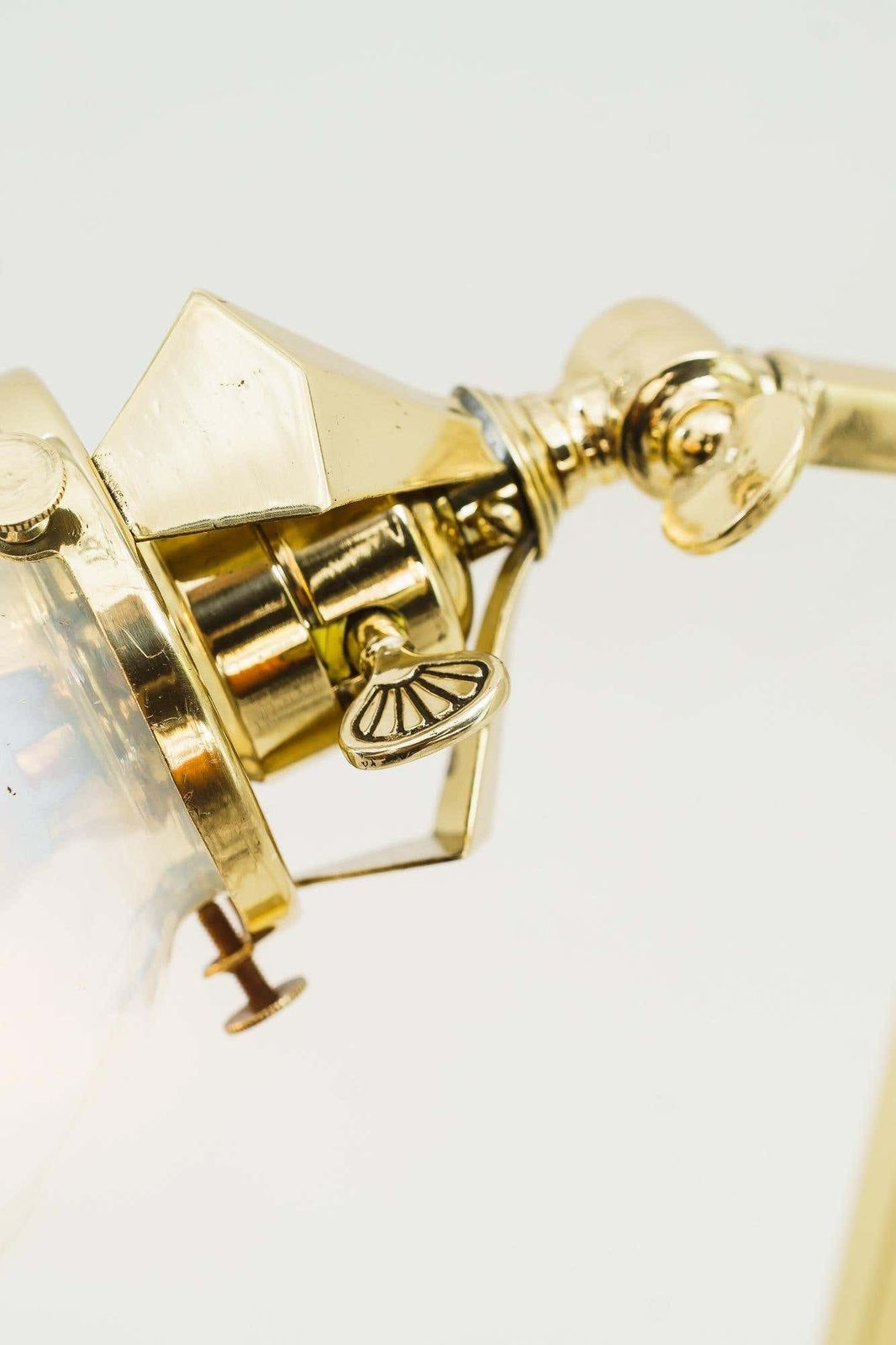 photo buy Rare Jugendstil Table Lamp With Original Opaline Glass Shade Vienna Around 1910