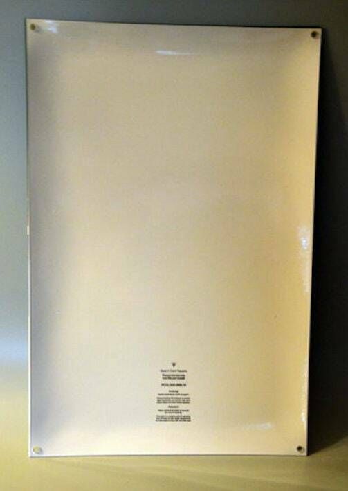Original Porsche Enamel Shield Classic 993 Turbo "Kills Bugs Fast"In Engineering photo for sale