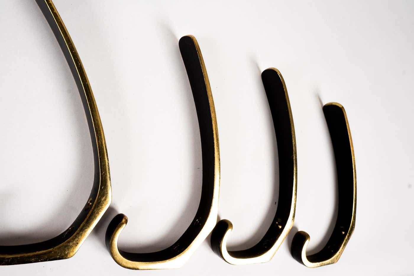 Austrian Brass Wall Hooks By Hertha Baller Around 1950s photo for sale