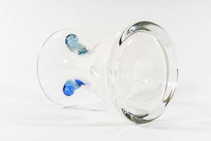 245.0 Murano Glass Vase Italian Around 1970s photo