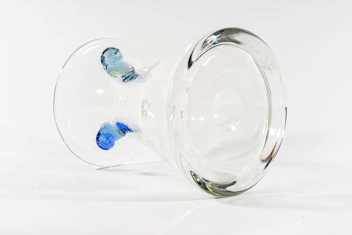 photo vinterior Murano Glass Vase Italian Around 1970s