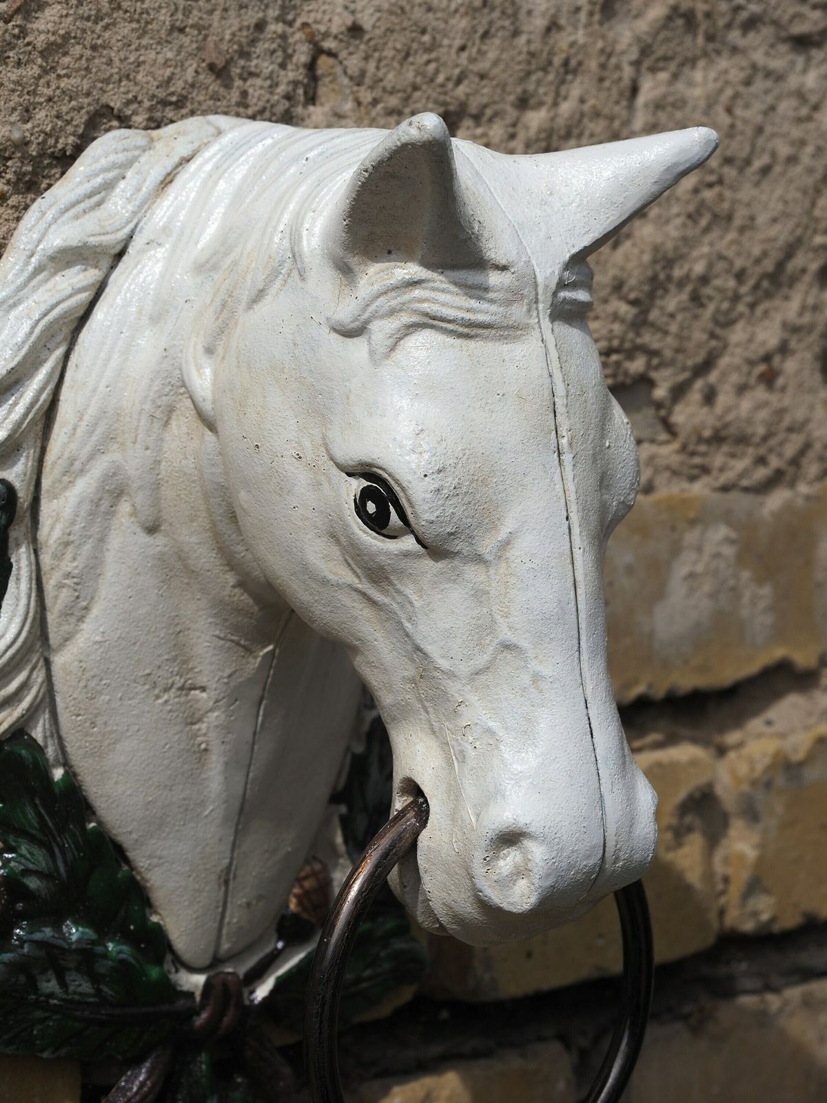 Antique Still Attractive Towel Hanger   Horse Head With A Ring. photo 192.0