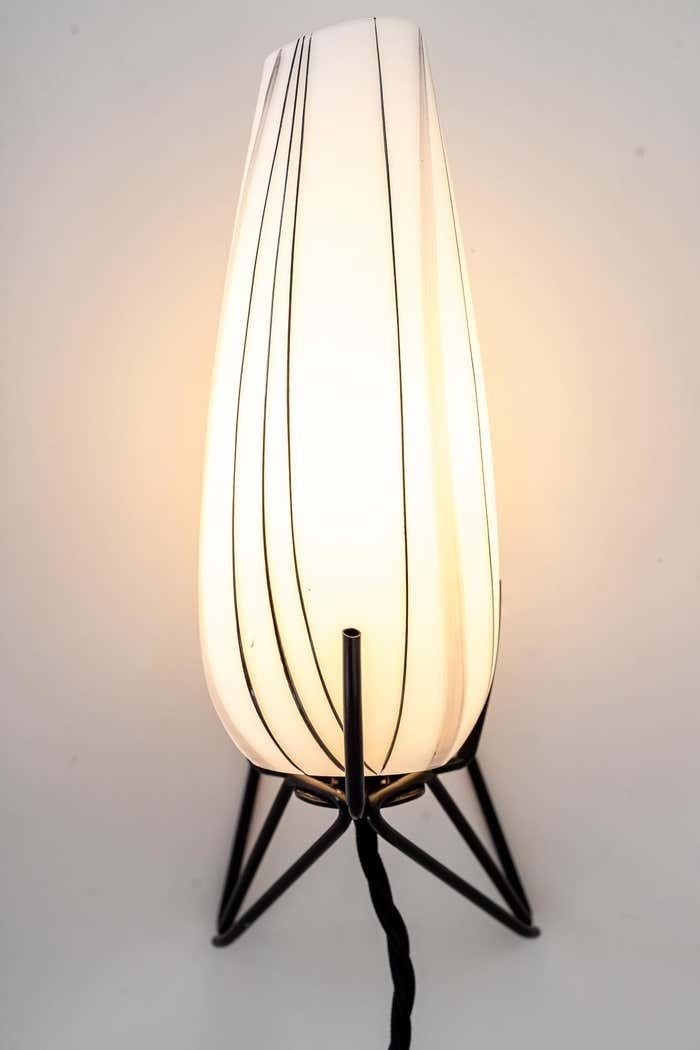 photo for sale Two Wall Lamps With Original Glass Shades Vienna Around 1960s