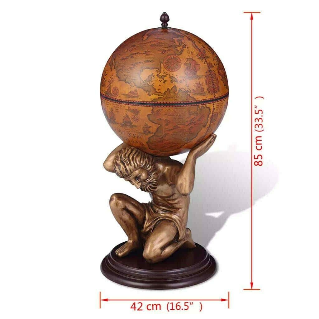 Globus Bar Home Bar World Globe Cocktail Bar Deco Bar Wine Table Bar 42×42×85cm photo vinterior
