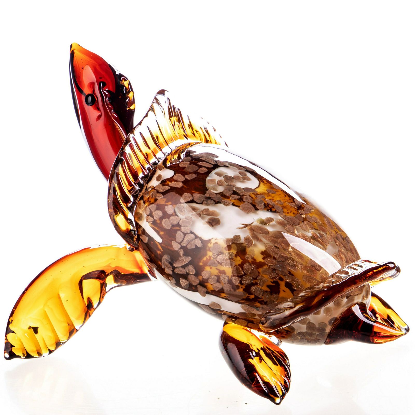 Exclusive A Bronze Glass Turtle Figurine In Murano Style Made By Hand In The Style Of Venetian Murano Glass photo furniture