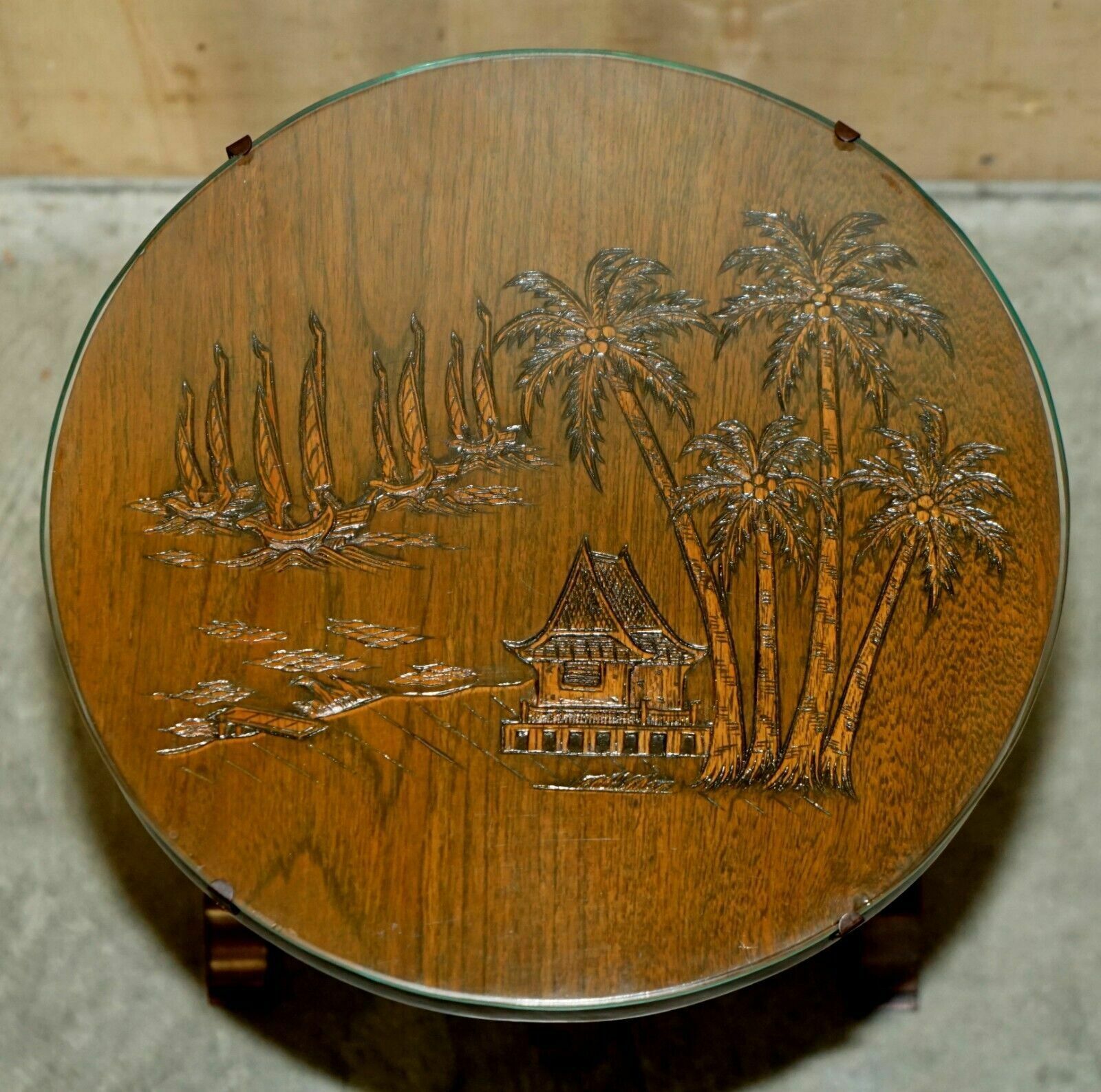 Furniture Pair Of Circa 1940 Chinese Export Chinoiserie Side End Wine Games Folding Tables photo
