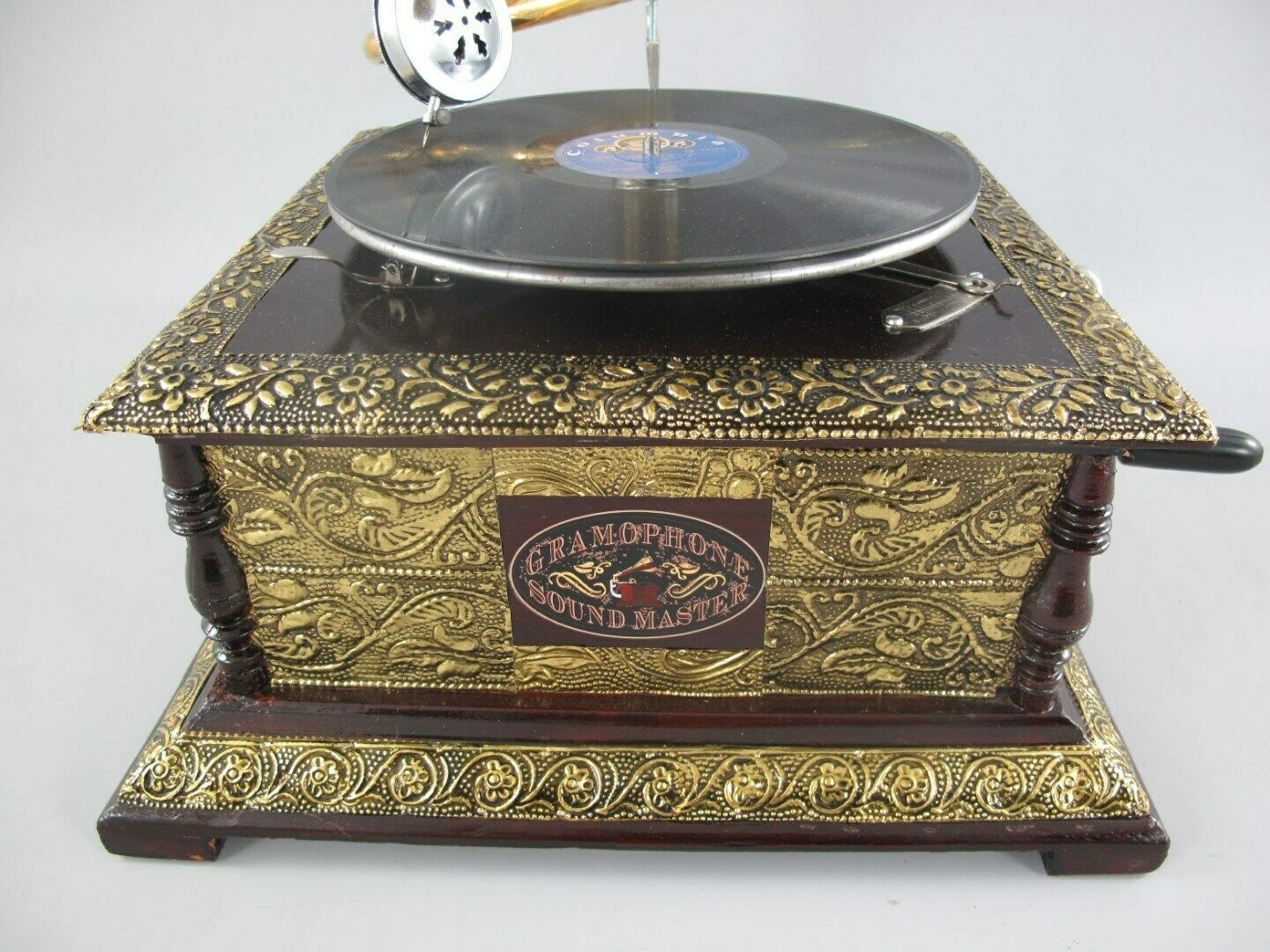 Beautiful Antique Styl Gramophone, Phonograph New Working   Record Player Antique Style   Handmade Gramophone   Nice Gift Idea photo furniture