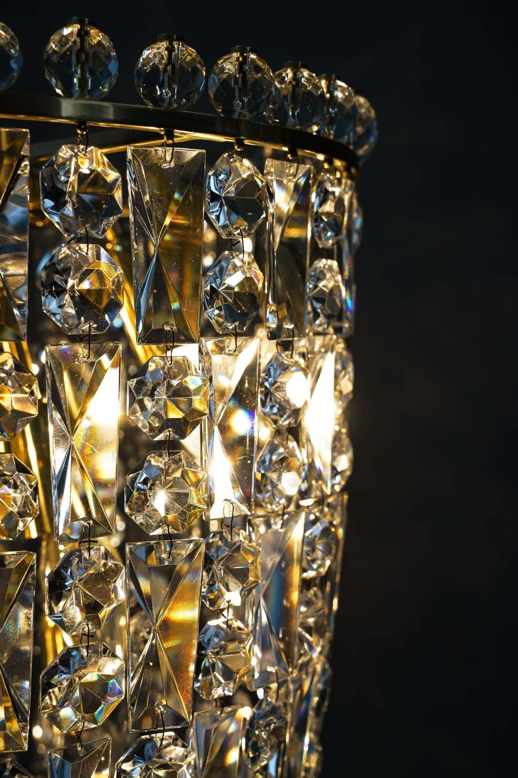 Big Bakalowits Crystal Chandelier Vienna Around 1950s photo vintage