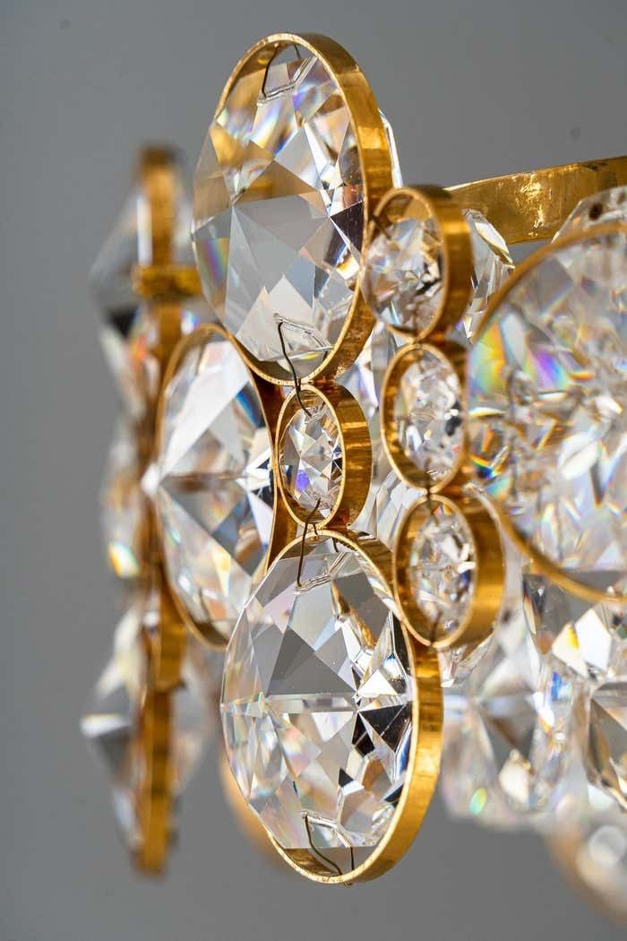 photo for sale Crystal Glass "Palwa" Chandelier Around 1970s