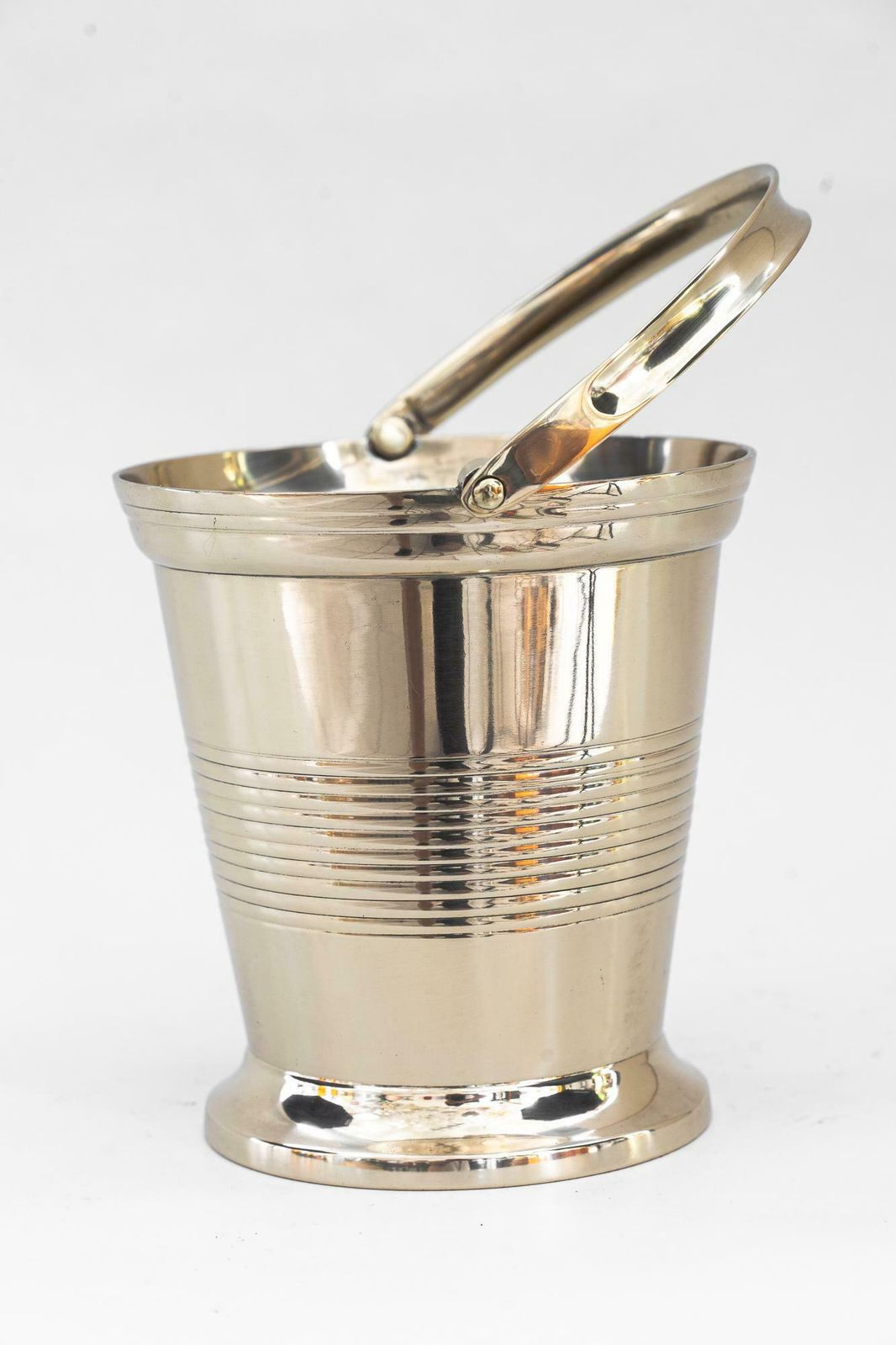 Small Alpaca Art Deco Champagne Bottle Holder Around 1930s photo for sale