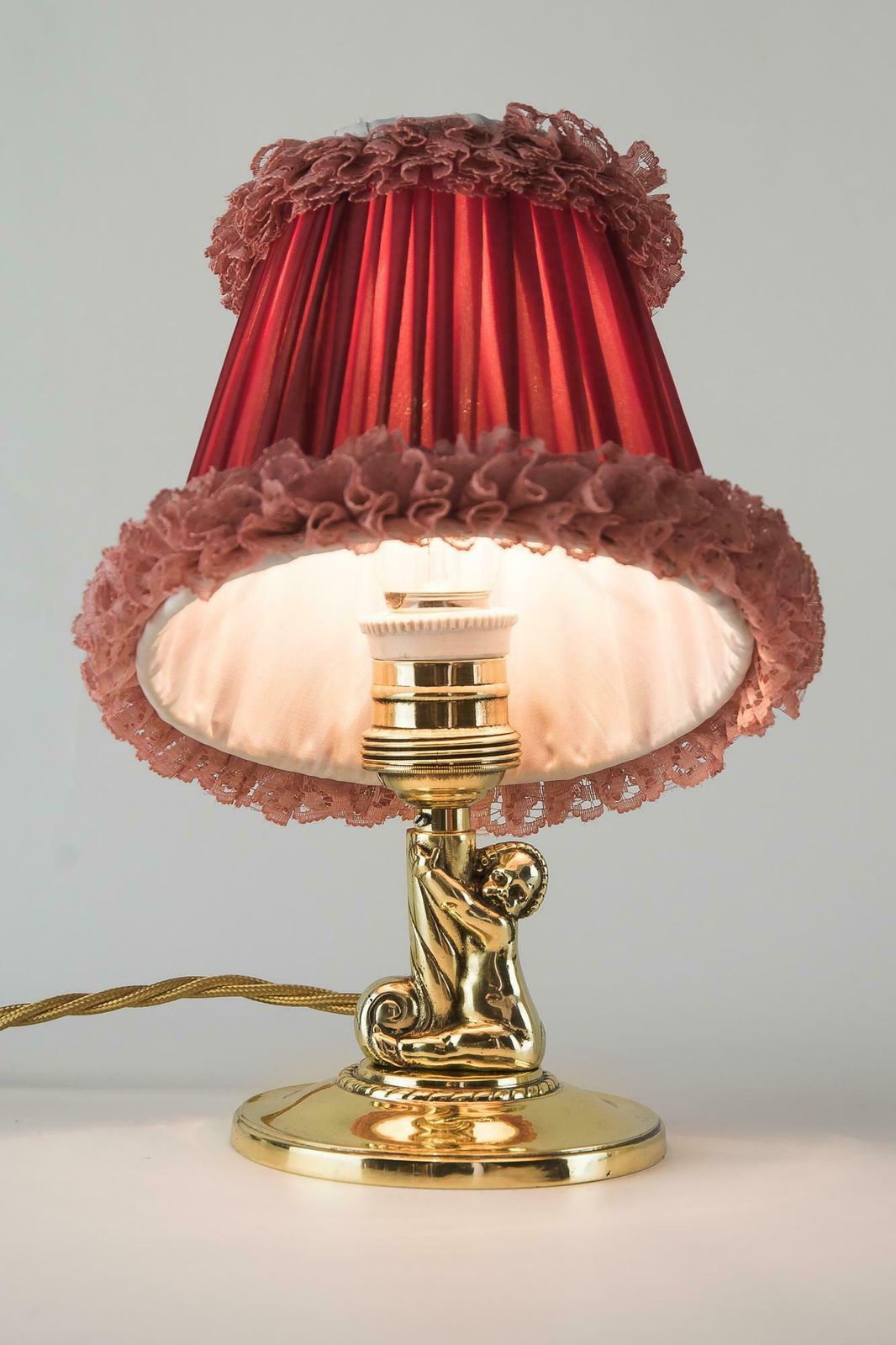 photo furniture 2 Art Deco Table Lamps With Shades, Vienna, Circa 1920s