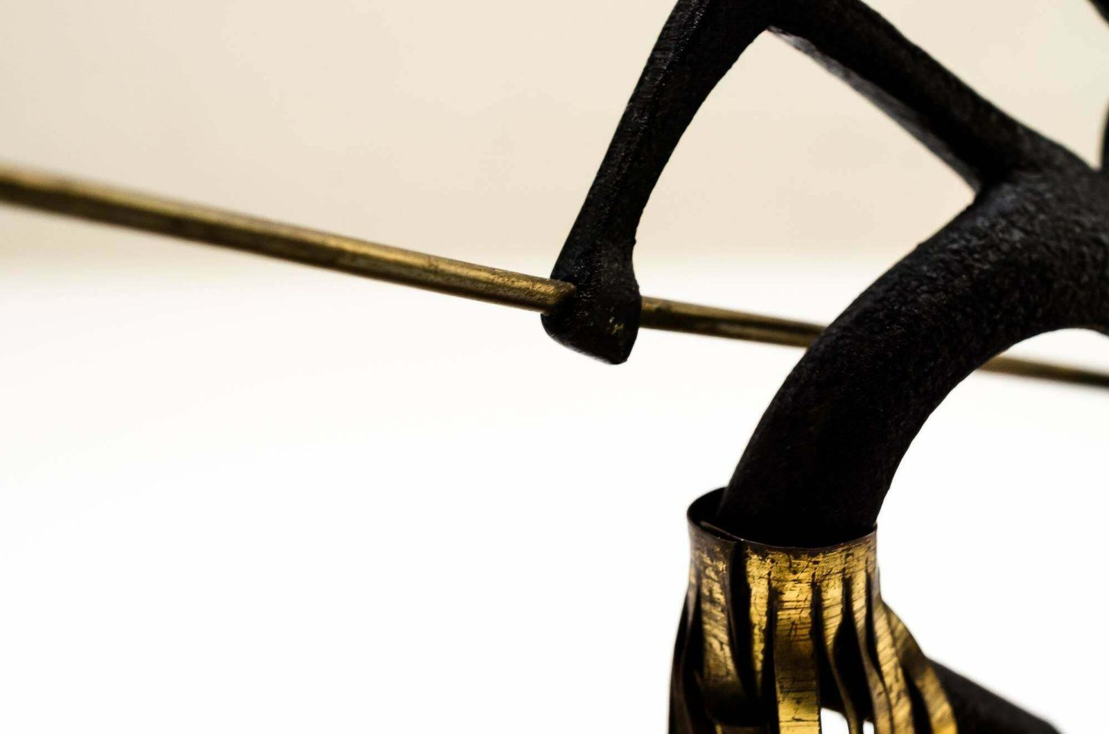 photo for sale Pair Of African Bronze Bookends Warrior In The Style Of Hagenauer, Circa 1930s