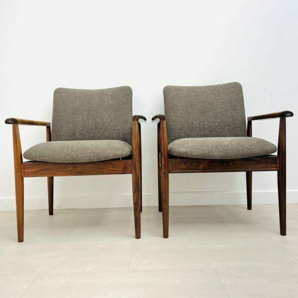 Danish Accent Chairs By Finn Juhl photo for sale
