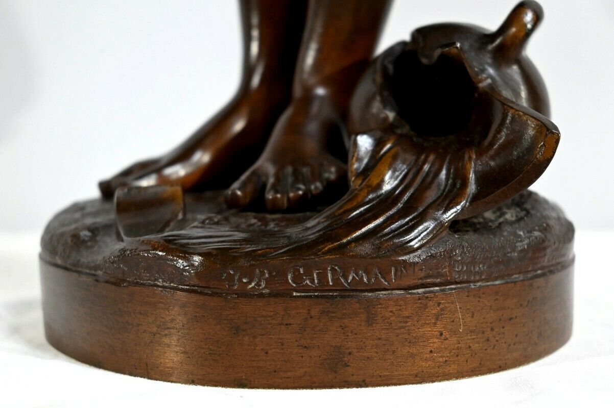 photo buy Bronze The Young Girl With A Broken Pitcher Signed Jb.Germain  Late 19th Century