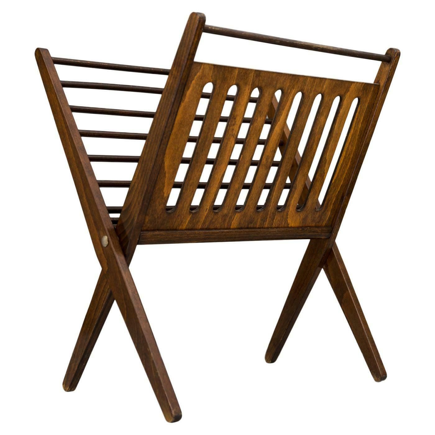 Magazine Rack In Solid Beechwood