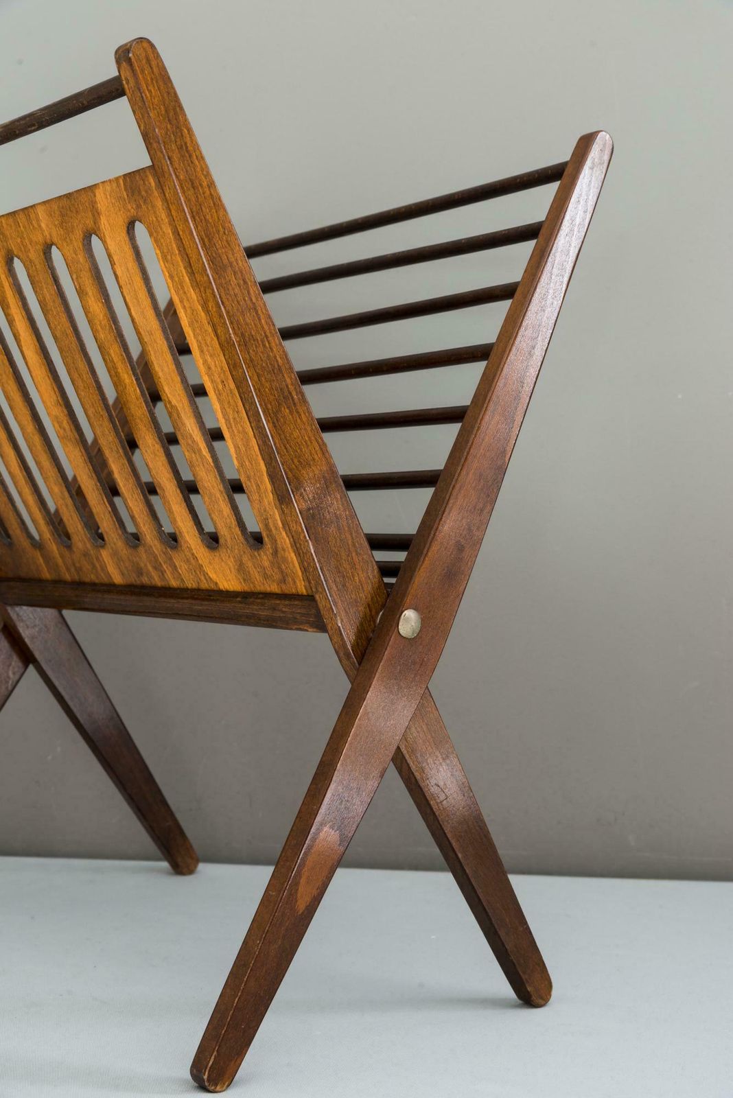 Home Decor Magazine Rack In Solid Beechwood photo