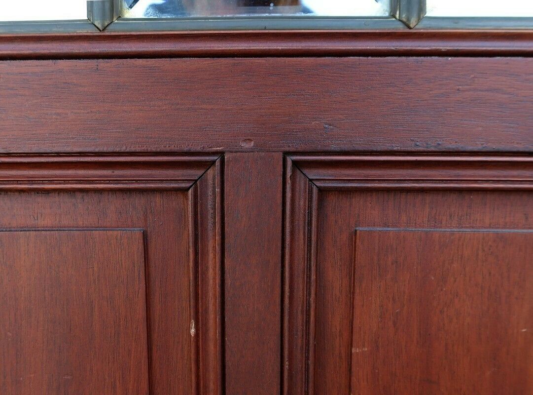 photo furniture Mahogany Double Door Mirrors, Château Du Val De Loire – Late 19th Century