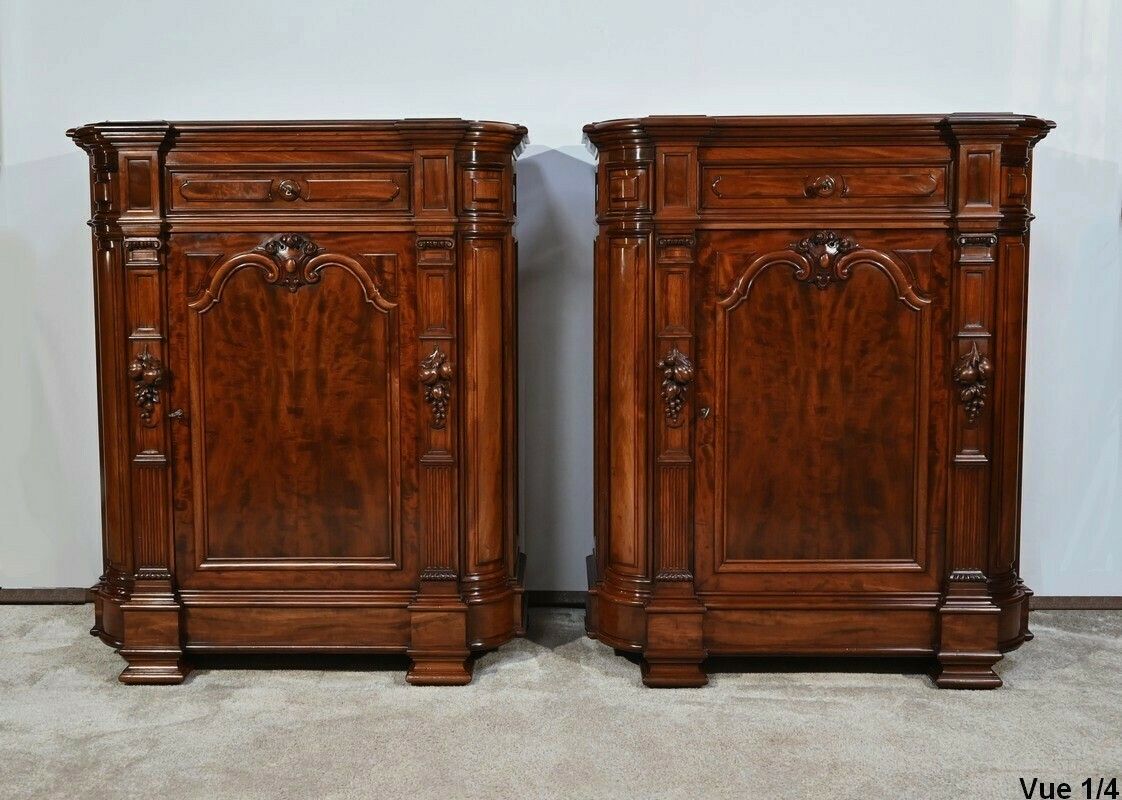 Rare Pair Of Support Furniture, Napoleon III Style   2nd Part Nineteenth photo vintage