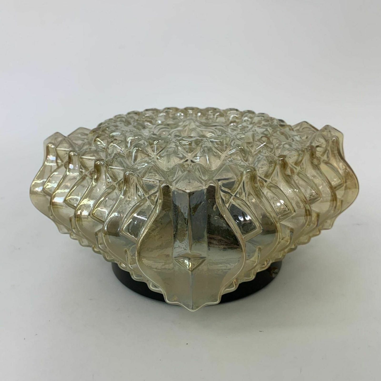 Mid Century Design Glazen Plafond  / Wandlamp, Jaren 1970 photo furniture